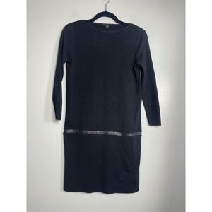 COS | Dresses | Cos Dress Batwing Draped Round Neck Knit Navy Blue Short  Sleeved Size Xs